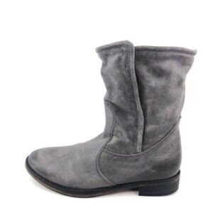 SixtySeven Gray Leather Mid Calf Boots EUR 37